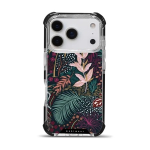Odolný obal Mobiwear MagSafe Elite Bumper - Apple iPhone 17 Pro - D008D Temná flóra