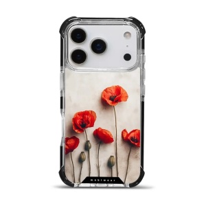 Odolný obal Mobiwear MagSafe Elite Bumper - Apple iPhone 17 Pro - D012D Vlčí máky