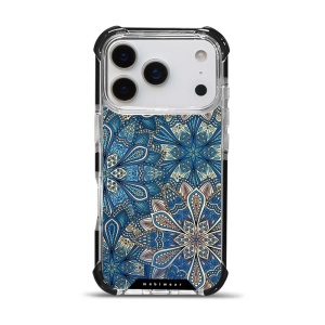 Odolný obal Mobiwear MagSafe Elite Bumper - Apple iPhone 17 Pro - D015D Modré mandala květy