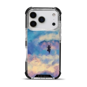 Odolný obal Mobiwear MagSafe Elite Bumper - Apple iPhone 17 Pro - D021D Dívka na houpačce v oblacích