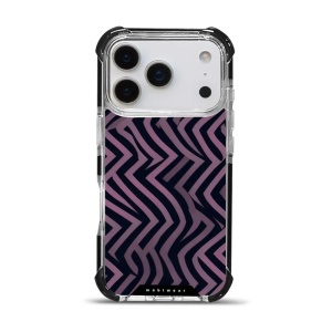 Odolný obal Mobiwear MagSafe Elite Bumper - Apple iPhone 17 Pro - DA55D Fialové klikyháky