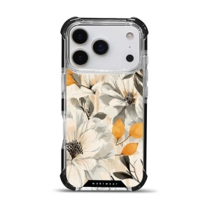 Odolný obal Mobiwear MagSafe Elite Bumper - Apple iPhone 17 Pro - DP75D Podzimní květy