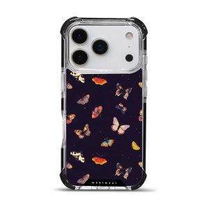 Odolný obal Mobiwear MagSafe Elite Bumper - Apple iPhone 17 Pro - DP78D Barevní motýlci