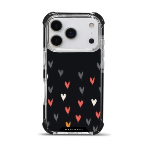 Odolný obal Mobiwear MagSafe Elite Bumper - Apple iPhone 17 Pro - DP79D Srdíčka