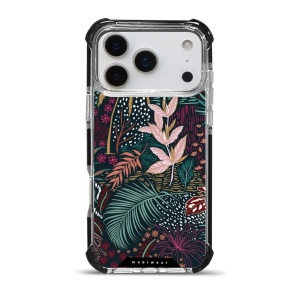 Odolný obal Mobiwear MagSafe Elite Bumper - Apple iPhone 17 Pro Max - D008D Temná flóra
