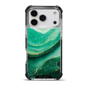 Odolný obal Mobiwear MagSafe Elite Bumper - Apple iPhone 17 Pro Max - D017D Zelený mramor