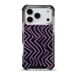 Odolný obal Mobiwear MagSafe Elite Bumper - Apple iPhone 17 Pro Max - DA55D Fialové klikyháky