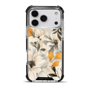 Odolný obal Mobiwear MagSafe Elite Bumper - Apple iPhone 17 Pro Max - DP75D Podzimní květy