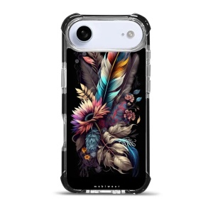 Odolný obal Mobiwear MagSafe Elite Bumper - Apple iPhone Air – D011D Kytice s pírkem