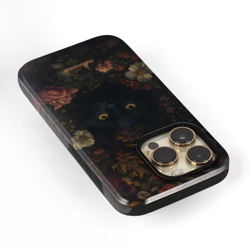 Odolný kryt na mobil Samsung Galaxy S26 - Mobiwear Elite Pro E161E, temná kočka