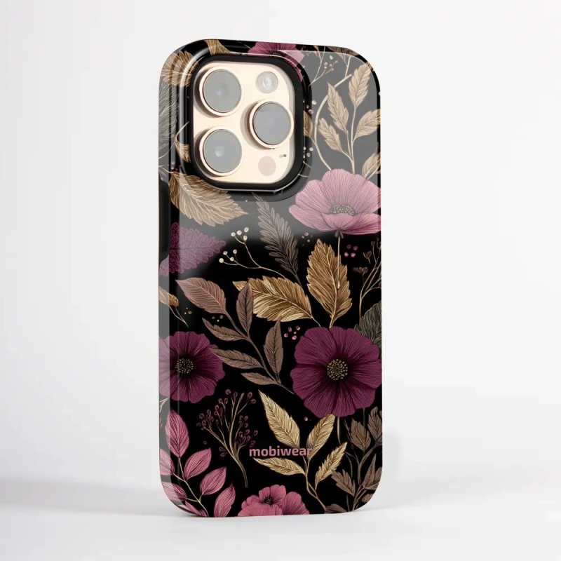 Odolný kryt na mobil Samsung Galaxy S26 - Mobiwear Elite Pro E170E, fialová kvítka