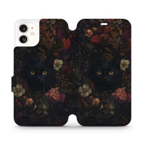 Flipové pouzdro Mobiwear - Apple iPhone 11 - V161S Temné kočky