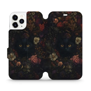 Flipové pouzdro Mobiwear - Apple iPhone 11 Pro - V161S Temné kočky