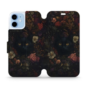 Flipové pouzdro Mobiwear - Apple iPhone 12 mini - V161S Temné kočky