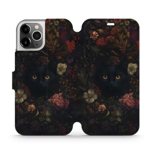Flipové pouzdro Mobiwear - Apple iPhone 12 Pro - V161S Temné kočky