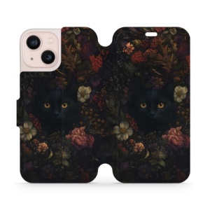Flipové pouzdro Mobiwear - Apple iPhone 13 mini - V161S Temné kočky