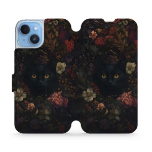 Flipové pouzdro Mobiwear - Apple iPhone 14 - V161S Temné kočky