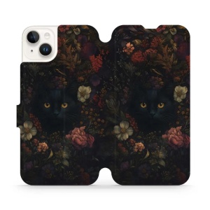 Flipové pouzdro Mobiwear - Apple iPhone 14 Plus - V161S Temné kočky