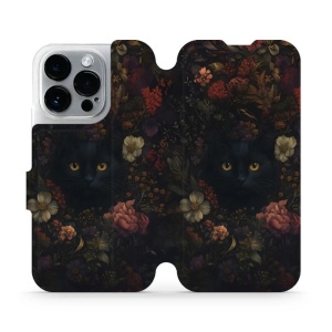 Flipové pouzdro Mobiwear - Apple iPhone 14 Pro - V161S Temné kočky