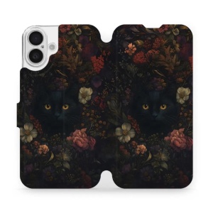 Flipové pouzdro Mobiwear - Apple iPhone 16 Plus - V161S Temné kočky