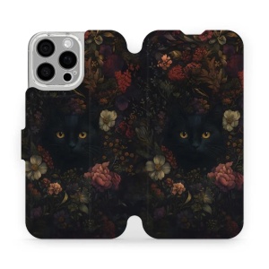 Flipové pouzdro Mobiwear - Apple iPhone 16 Pro Max - V161S Temné kočky
