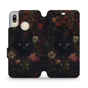 Flipové pouzdro Mobiwear - Huawei P20 Lite - V161S Temné kočky