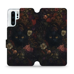 Flipové pouzdro Mobiwear - Huawei P30 Pro - V161S Temné kočky