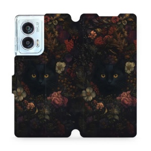 Flipové pouzdro Mobiwear - Motorola Edge 50 Fusion - V161S Temné kočky