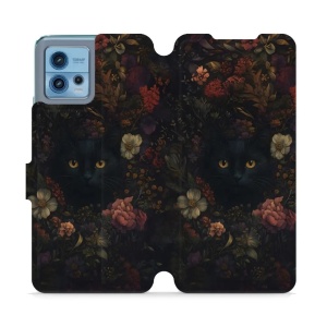 Flipové pouzdro Mobiwear - Motorola Moto G72 - V161S Temné kočky