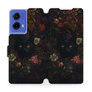 Flipové pouzdro Mobiwear - Motorola Moto G85 5G - V161S Temné kočky