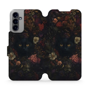 Flipové pouzdro Mobiwear - Samsung Galaxy A14 / A14 5G - V161S Temné kočky