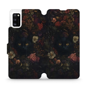 Flipové pouzdro Mobiwear - Samsung Galaxy A41 - V161S Temné kočky
