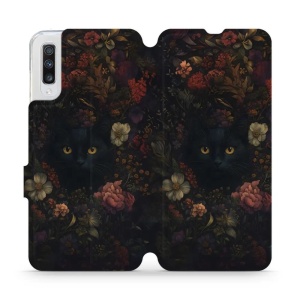 Flipové pouzdro Mobiwear - Samsung Galaxy A70 - V161S Temné kočky