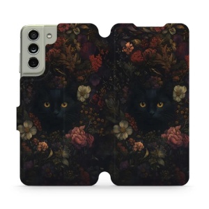 Flipové pouzdro Mobiwear - Samsung Galaxy S21 FE - V161S Temné kočky