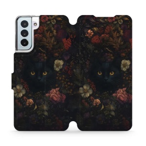 Flipové pouzdro Mobiwear - Samsung Galaxy S21 Plus - V161S Temné kočky