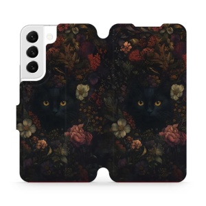 Flipové pouzdro Mobiwear - Samsung Galaxy S22 - V161S Temné kočky