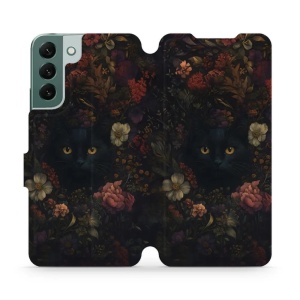 Flipové pouzdro Mobiwear - Samsung Galaxy S22 Plus - V161S Temné kočky