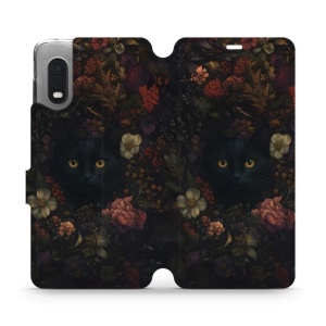 Flipové pouzdro Mobiwear - Samsung Galaxy Xcover PRO - V161S Temné kočky