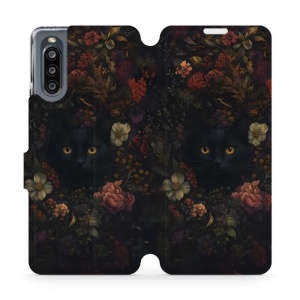 Flipové pouzdro Mobiwear - Sony Xperia 10 IV - V161S Temné kočky