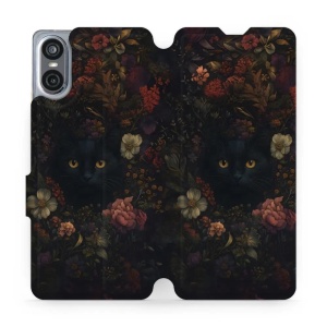 Flipové pouzdro Mobiwear - Sony Xperia 10 VI - V161S Temné kočky