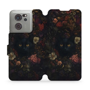 Flipové pouzdro Mobiwear - Xiaomi 13T / 13T Pro - V161S Temné kočky