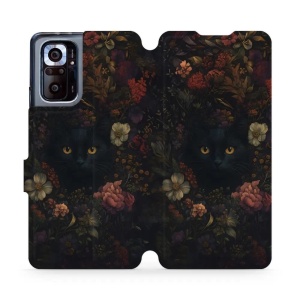 Flipové pouzdro Mobiwear - Xiaomi Redmi Note 10 pro - V161S Temné kočky
