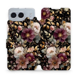 Flipové pouzdro Mobiwear - OnePlus Nord 4 5G - V169S Zlatavé kvítky
