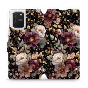 Flipové pouzdro Mobiwear - Samsung Galaxy S10 Lite - V169S Zlatavé kvítky