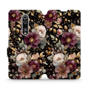 Flipové pouzdro Mobiwear - Xiaomi Mi 9T / 9T Pro - V169S Zlatavé kvítky