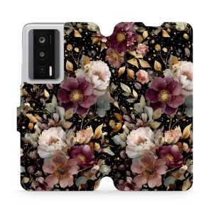Flipové pouzdro Mobiwear - Xiaomi POCO F5 Pro - V169S Zlatavé kvítky
