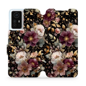 Flipové pouzdro Mobiwear - Xiaomi Redmi Note 12S - V169S Zlatavé kvítky