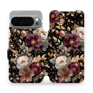Flipové pouzdro Mobiwear - Google Pixel 10 Pro XL - V169S Zlatavé kvítky
