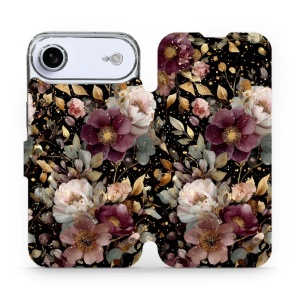 Flipové pouzdro Mobiwear - Apple iPhone Air - V169S Zlatavé kvítky