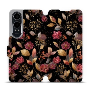 Flipové pouzdro Mobiwear - OnePlus Nord CE 4 Lite - V171S Zlatavé lístky a květy
